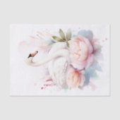 Shabby Chic Swan 1 Decoupage papier (Voorkant)