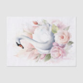 Shabby Chic Swan 2 Decoupage papier (Voorkant)