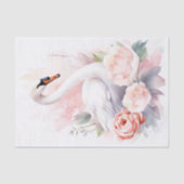 Shabby Chic Swan 3 Decoupage papier (Voorkant)