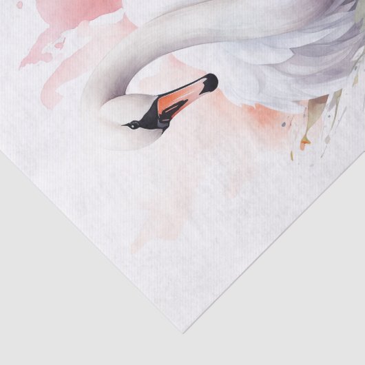 Shabby Chic Swan 4 Decoupage Papier (Detail)