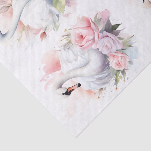 Shabby Chic Swan Collage 1 Decoupage papier (Detail)