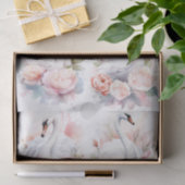 Shabby Chic Swan Collage 1 Decoupage papier (Geschenk)