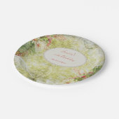 Shabby Chic Sweet 70th Birthday & Wildbloemen Papieren Bordje (Gekanteld)