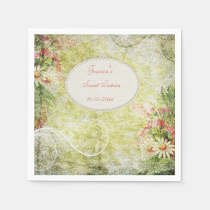 Shabby Chic Sweet Sweet 16 & Wilde Bloemen Servetten