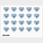 Shabby Chic Tabby Kat Liefde Hart Envelop Sticker (Vel)