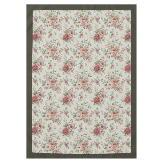 Shabby Chic Tafelkleed  Botanische Prints (Voorkant)