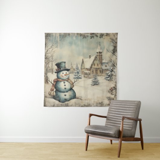 Shabby Chic Tapestry Wandkleed (In situ)