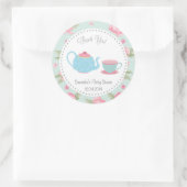 Shabby Chic Tea Party Baby shower Sticker (Tas)