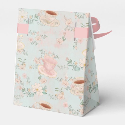 Shabby Chic Tea Party Bedankdoosjes (Achterkant)