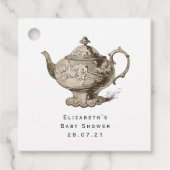 Shabby-Chic Tea Party Bedankjes Labels (Voorkant)