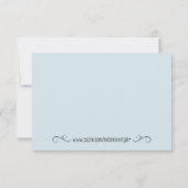 Shabby Chic Tea Party Bedankt Card (Achterkant)