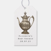  Shabby-Chic Tea Party Cadeaulabel (Voorkant)