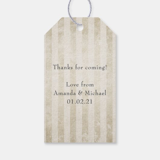  Shabby-Chic Tea Party Cadeaulabel (Achterkant)