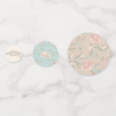 Shabby chic Tea Party Vrijgezellenfeest Confetti (Voorkanten)