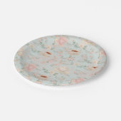 Shabby chic Tea Party Vrijgezellenfeest Papieren Bordje (Gekanteld)