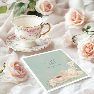 Shabby chic Tea Party Vrijgezellenfeest Servet