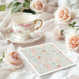 Shabby chic Tea Party Vrijgezellenfeest Servet