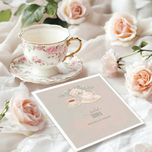 Shabby chic Tea Party Vrijgezellenfeest Servet