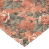 Shabby chic terracotta koperen salie rozen tafelkleed (Gekanteld)