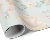 Shabby chic theepartij bruidsborrel cadeaupapier (Rol Hoek)