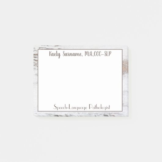 Shabby Chic, Trendy Custom SLP post it notes (Voorkant)