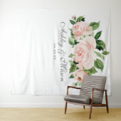 Shabby Chic Trouwachtergrond Fotohokje Wandkleed (In Situ (horizontaal))