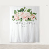 Shabby Chic Trouwachtergrond Fotohokje Wandkleed (Voorkant)