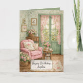 Shabby Chic Tuin Leeshoek Kaart (Voorkant)