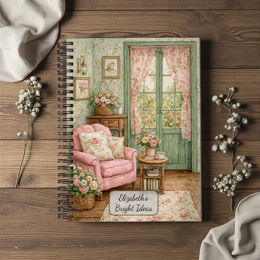 Shabby Chic Tuin Leeshoek Notitieboek