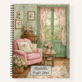 Shabby Chic Tuin Leeshoek Notitieboek (Voorkant)