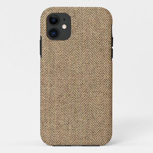 Shabby Chic Tweed Rustic Burlap Texture Case-Mate iPhone Case (Achterkant)