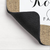 Shabby Chic Tweed Rustic Burlap Texture Muismat (Hoek)