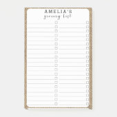 Shabby Chic Tweed Rustic Burlap Texture Post-it® Notes (Voorkant)