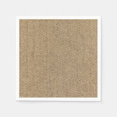 Shabby Chic Tweed Rustic Burlap Texture Servet (Voorkant)
