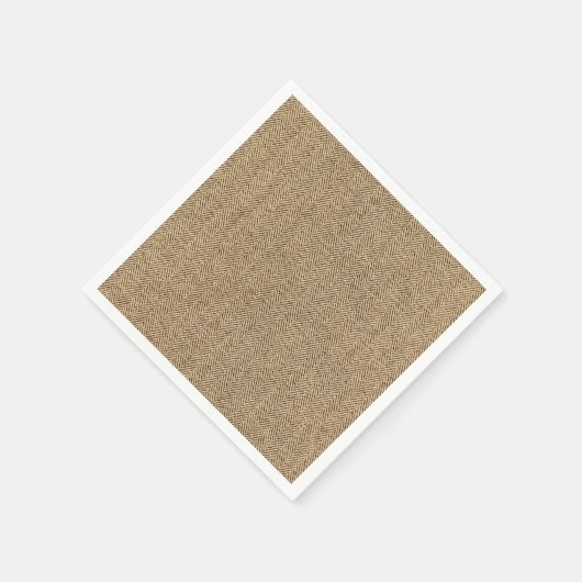 Shabby Chic Tweed Rustic Burlap Texture Servet (Hoek)