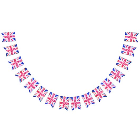 Shabby Chic. Union Jack. Vlaggetjes (Alle)