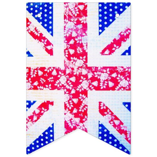 Shabby Chic. Union Jack. Vlaggetjes (Derde vlag)