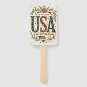 Shabby Chic USA 250e verjaardag handventilator Handwaaier (Achterkant)