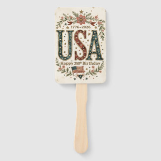 Shabby Chic USA 250e verjaardag handventilator Handwaaier