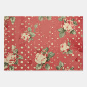   Shabby Chic Valentijnse  Inpakpapier Vel (Voorkant)