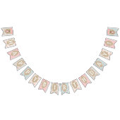 Shabby Chic Verjaardagsbanner Teddy Bear Picnic Vlaggetjes (Alle)