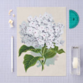 Shabby Chic Verse Witte Bloemen met Roze Harten Tissuepapier (Craft)