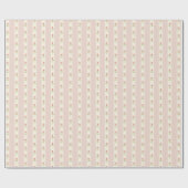 Shabby chic vibe roze bloemen cadeaupapier (Vlak)