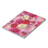  Shabby Chic Vibrant Country Rozen Notitieblok (Linkerzijde)