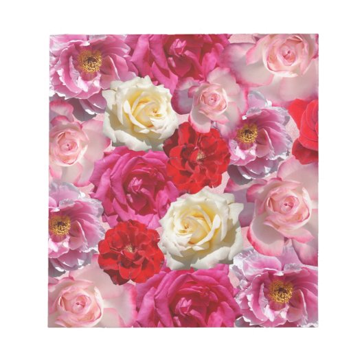  Shabby Chic Vibrant Country Rozen Notitieblok (Voorkant)