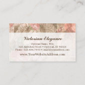 Shabby Chic Victoriaans Dames Mode Craft Pink Visitekaartje (Achterkant)