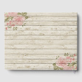 Shabby Chic Victoriaans Flower Wedding Guest Book Gastenboek (Achterkant)