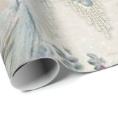 Shabby Chic  Victoriaans Lady met bloemen Cadeaupapier (Rol Hoek)