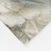 Shabby Chic  Victoriaans Lady met bloemen Fleece Deken (Hoek)