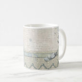 Shabby Chic  Victoriaans Lady met bloemen Koffiemok (Voorkant rechts)